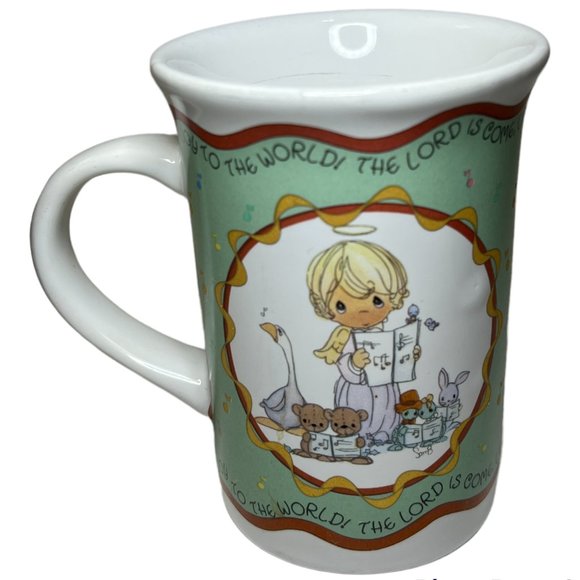 Vintage 1994 Precious Moments Joy To the World Coffee Mug Collectible - Picture 1 of 6